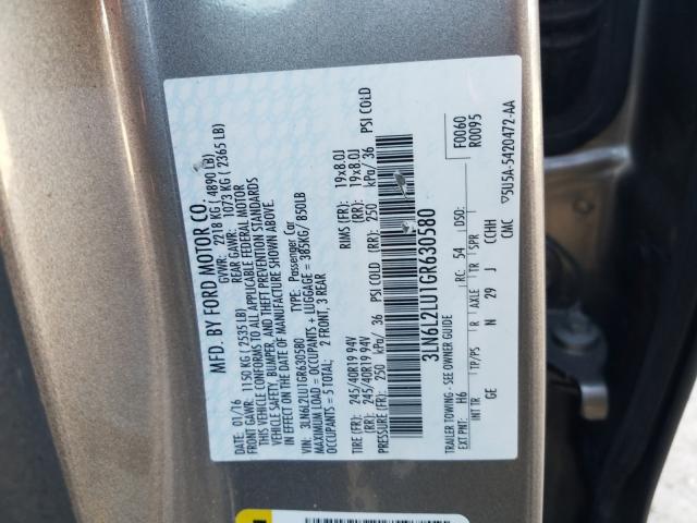 Photo 9 VIN: 3LN6L2LU1GR630580 - LINCOLN MKZ HYBRID 