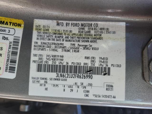 Photo 11 VIN: 3LN6L2LU2FR626990 - LINCOLN MKZ HYBRID 