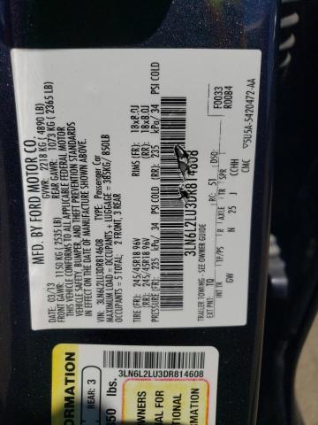 Photo 11 VIN: 3LN6L2LU3DR814608 - LINCOLN MKZ HYBRID 