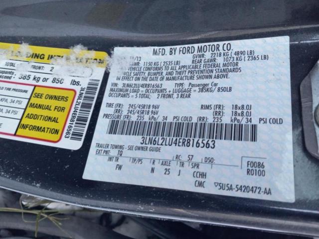 Photo 11 VIN: 3LN6L2LU4ER816563 - LINCOLN MKZ 