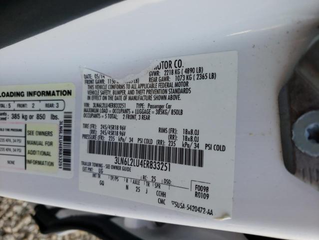 Photo 9 VIN: 3LN6L2LU4ER833251 - LINCOLN MKZ HYBRID 