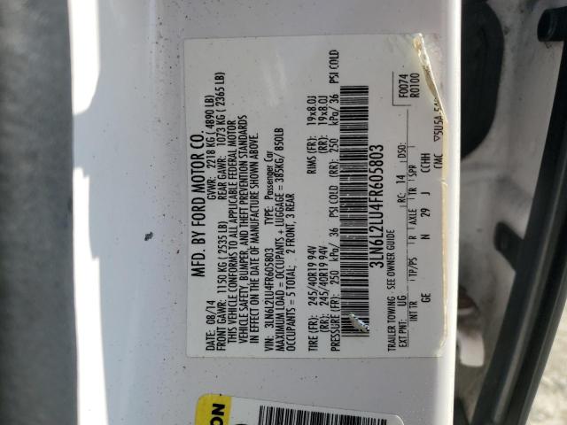 Photo 11 VIN: 3LN6L2LU4FR605803 - LINCOLN MKZ HYBRID 