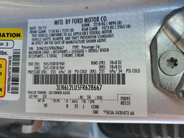 Photo 11 VIN: 3LN6L2LU5FR628667 - LINCOLN MKZ HYBRID 