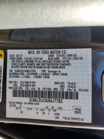 Photo 11 VIN: 3LN6L2LU5GR617783 - LINCOLN MKZ HYBRID 