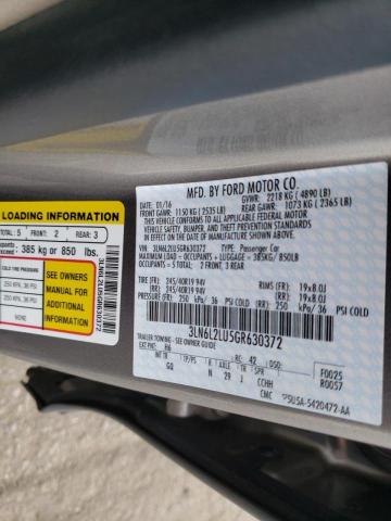 Photo 12 VIN: 3LN6L2LU5GR630372 - LINCOLN MKZ HYBRID 