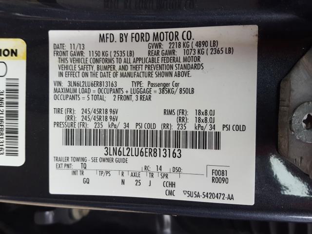 Photo 9 VIN: 3LN6L2LU6ER813163 - LINCOLN MKZ HYBRID 