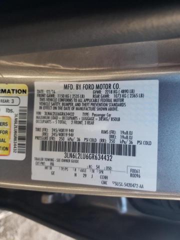 Photo 9 VIN: 3LN6L2LU6GR634432 - LINCOLN MKZ HYBRID 