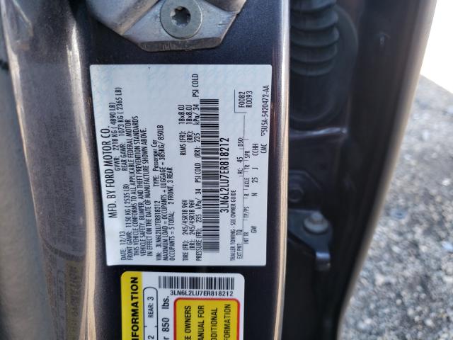 Photo 9 VIN: 3LN6L2LU7ER818212 - LINCOLN MKZ HYBRID 