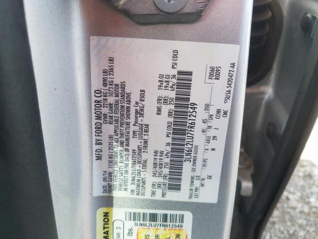 Photo 9 VIN: 3LN6L2LU7FR612549 - LINCOLN MKZ HYBRID 