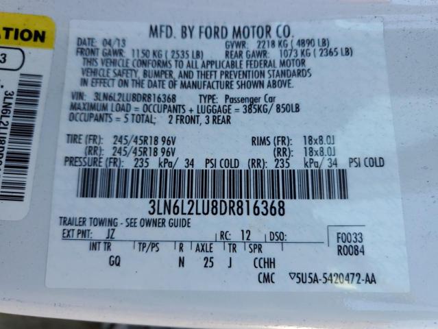 Photo 12 VIN: 3LN6L2LU8DR816368 - LINCOLN MKZ HYBRID 