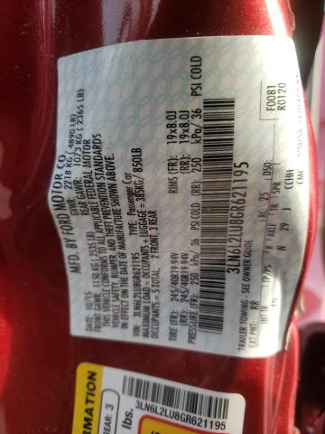 Photo 9 VIN: 3LN6L2LU8GR621195 - LINCOLN MKZ 