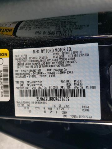 Photo 9 VIN: 3LN6L2LU8GR631659 - LINCOLN MKZ 