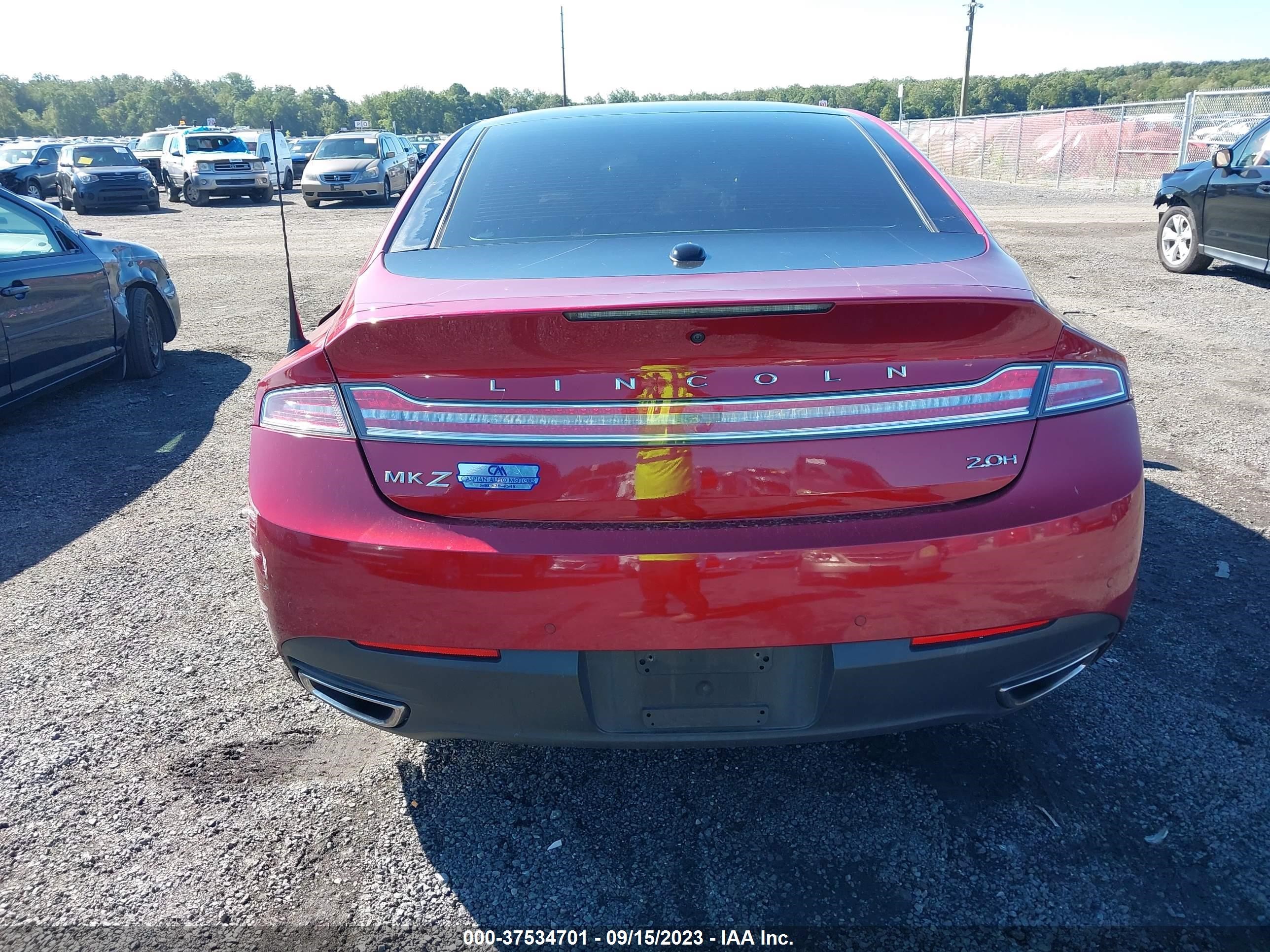 Photo 15 VIN: 3LN6L2LU9DR822986 - LINCOLN MKZ 