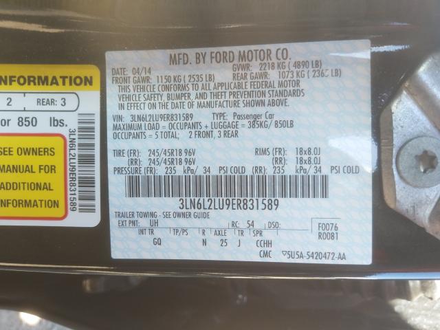 Photo 9 VIN: 3LN6L2LU9ER831589 - LINCOLN MKZ HYBRID 