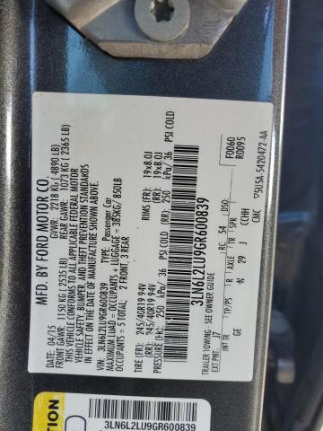 Photo 12 VIN: 3LN6L2LU9GR600839 - LINCOLN MKZ HYBRID 