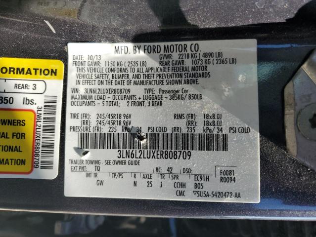 Photo 11 VIN: 3LN6L2LUXER808709 - LINCOLN MKZ HYBRID 