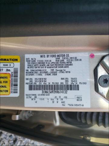 Photo 9 VIN: 3LN6L5A92HR614132 - LINCOLN MKZ PREMIE 