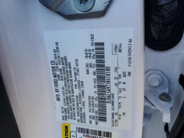 Photo 11 VIN: 3LN6L5A93JR618180 - LINCOLN MKZ PREMIE 