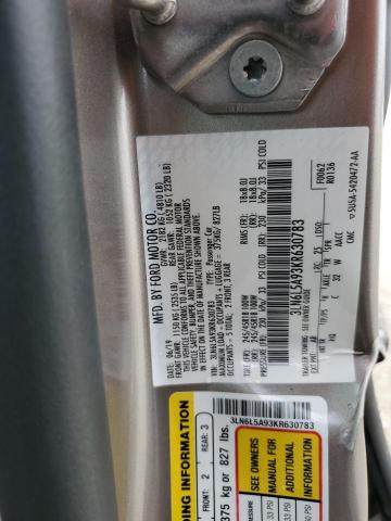 Photo 11 VIN: 3LN6L5A93KR630783 - LINCOLN MKZ 