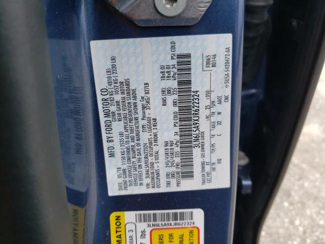 Photo 9 VIN: 3LN6L5A9XJR622324 - LINCOLN MKZ PREMIE 