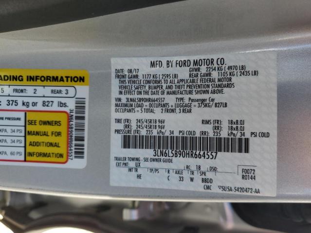 Photo 11 VIN: 3LN6L5B90HR664557 - LINCOLN MKZ 