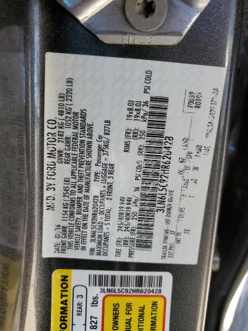 Photo 11 VIN: 3LN6L5C92HR620428 - LINCOLN MKZ SELECT 