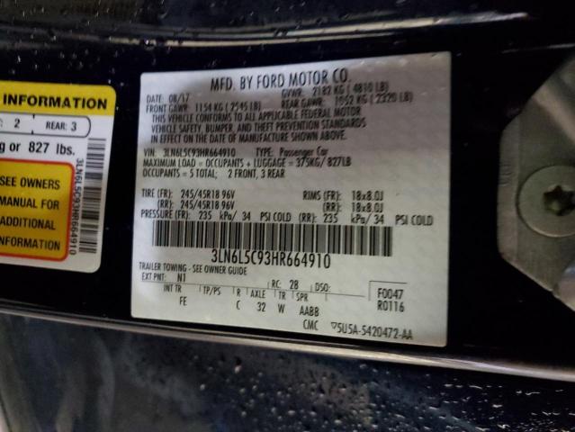 Photo 11 VIN: 3LN6L5C93HR664910 - LINCOLN MKZ SELECT 