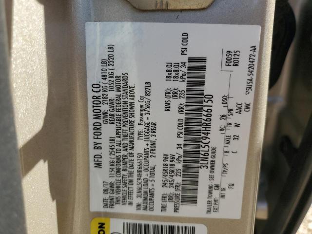 Photo 11 VIN: 3LN6L5C94HR666150 - LINCOLN MKZ SELECT 