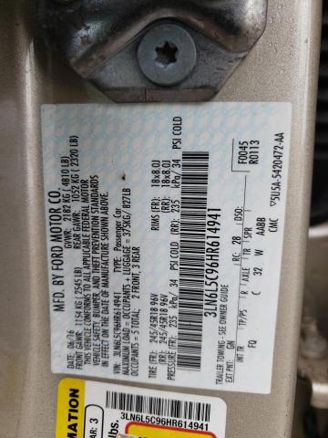 Photo 11 VIN: 3LN6L5C96HR614941 - LINCOLN MKZ SELECT 