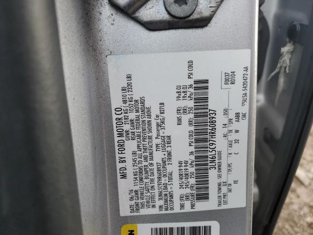 Photo 9 VIN: 3LN6L5C97HR608937 - LINCOLN MKZ SELECT 