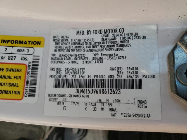 Photo 11 VIN: 3LN6L5D96HR612623 - LINCOLN MKZ SELECT 