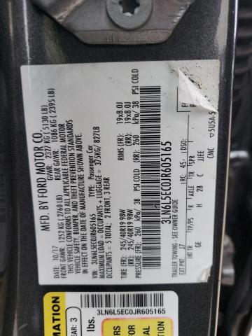 Photo 11 VIN: 3LN6L5EC0JR605165 - LINCOLN MKZ 