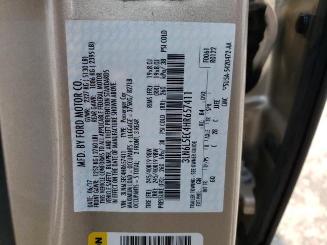 Photo 11 VIN: 3LN6L5EC4HR657411 - LINCOLN MKZ RESERV 