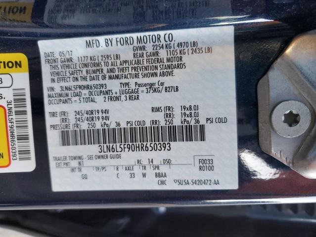 Photo 11 VIN: 3LN6L5F90HR650393 - LINCOLN MKZ RESERV 