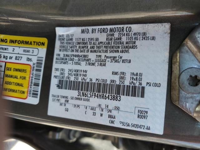 Photo 11 VIN: 3LN6L5F94HR643883 - LINCOLN MKZ 