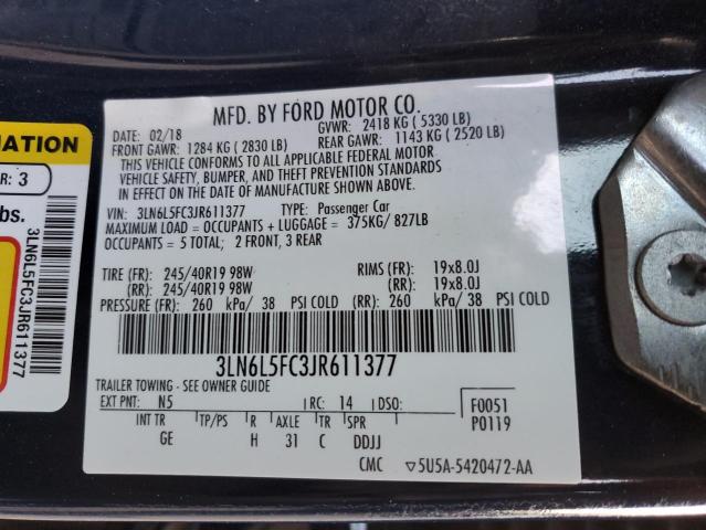 Photo 11 VIN: 3LN6L5FC3JR611377 - LINCOLN MKZ 