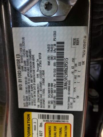 Photo 11 VIN: 3LN6L5FC5HR639515 - LINCOLN MKZ RESERV 