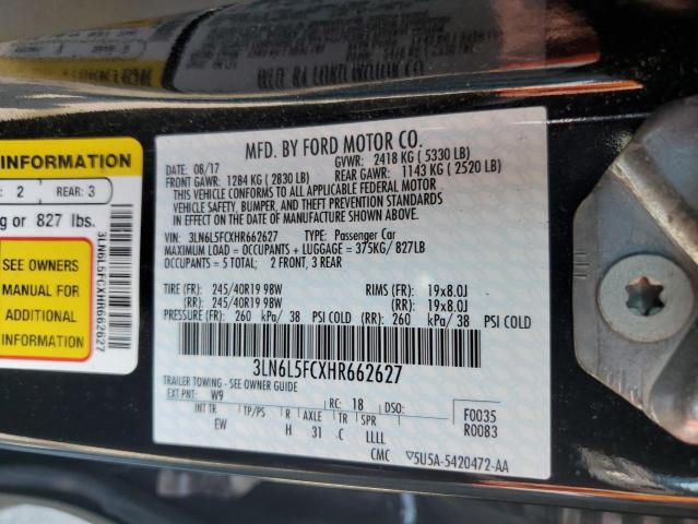 Photo 12 VIN: 3LN6L5FCXHR662627 - LINCOLN MKZ RESERV 