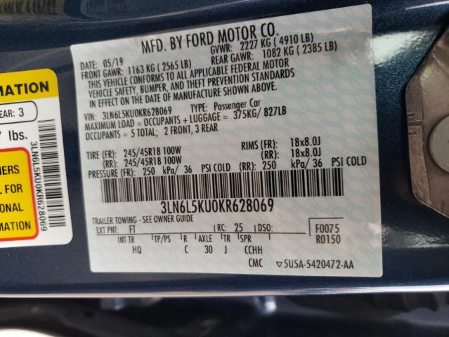 Photo 9 VIN: 3LN6L5KU0KR628069 - LINCOLN MKZ 