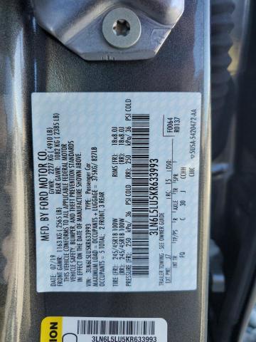 Photo 12 VIN: 3LN6L5LU5KR633993 - LINCOLN MKZ 