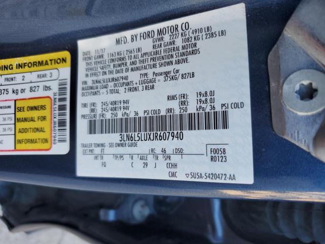 Photo 11 VIN: 3LN6L5LUXJR607940 - LINCOLN MKZ HYBRID 