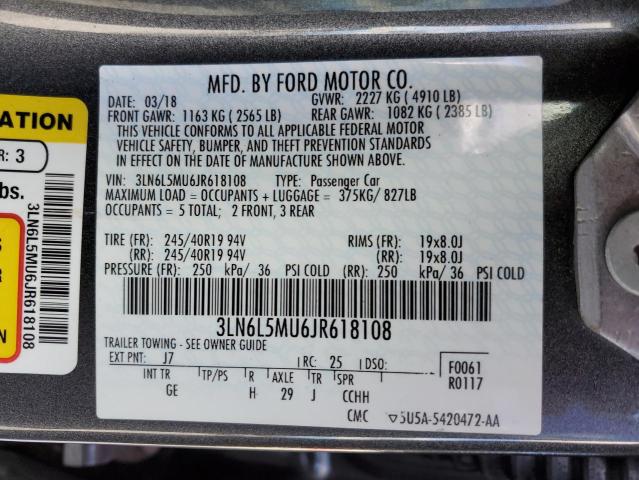 Photo 12 VIN: 3LN6L5MU6JR618108 - LINCOLN MKZ 