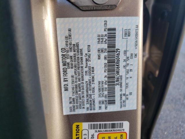 Photo 9 VIN: 3LN6L5MU6KR604629 - LINCOLN MKZ RESERV 