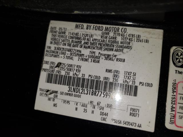 Photo 9 VIN: 3LNDL2L31BR775996 - LINCOLN MKZ HYBRID 