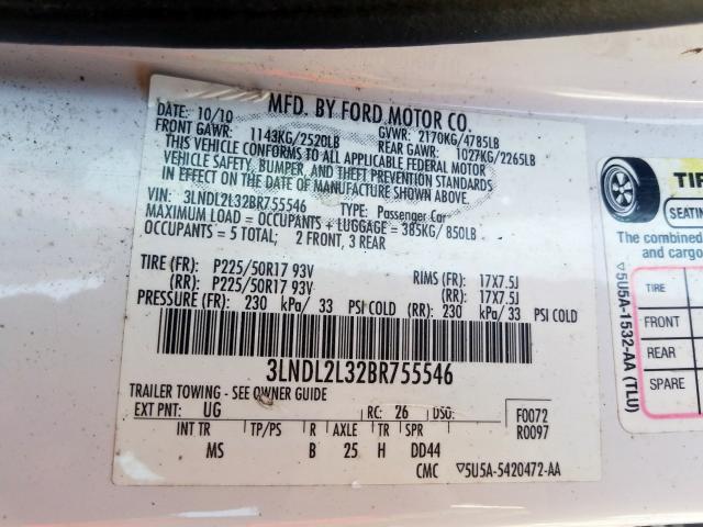 Photo 9 VIN: 3LNDL2L32BR755546 - LINCOLN MKZ HYBRID 