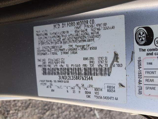 Photo 9 VIN: 3LNDL2L35BR763544 - LINCOLN MKZ HYBRID 