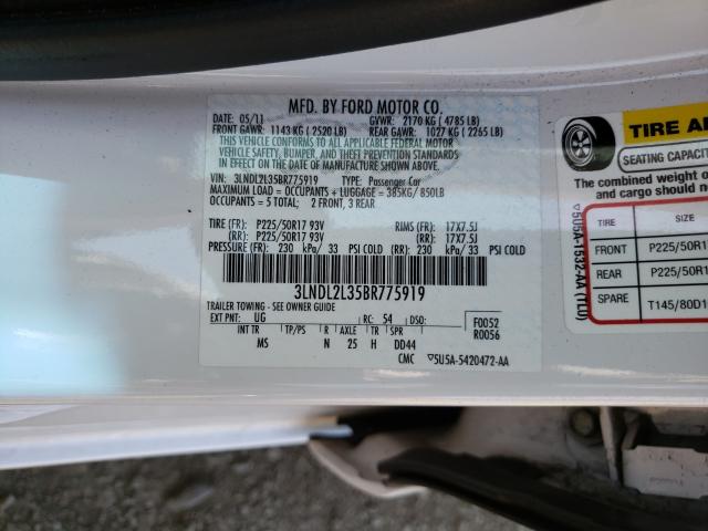 Photo 9 VIN: 3LNDL2L35BR775919 - LINCOLN MKZ HYBRID 