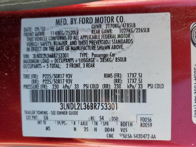 Photo 9 VIN: 3LNDL2L36BR753301 - LINCOLN MKZ HYBRID 