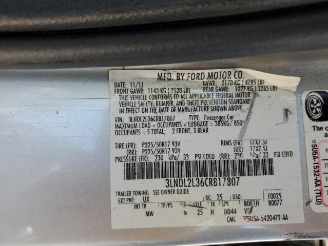 Photo 12 VIN: 3LNDL2L36CR817807 - LINCOLN MKZ 