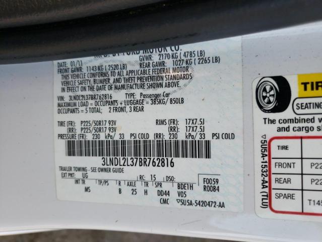 Photo 11 VIN: 3LNDL2L37BR762816 - LINCOLN MKZ HYBRID 